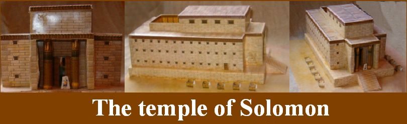 The temple of Solomon model construction Israel Bible