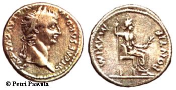 Coin of Caesar Tiberius